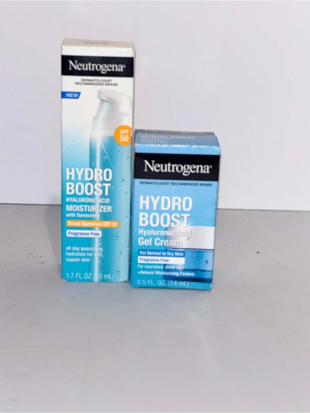Neutrogena Hydro Boost Moisturizer & Gel Cream Bundle-Brand new